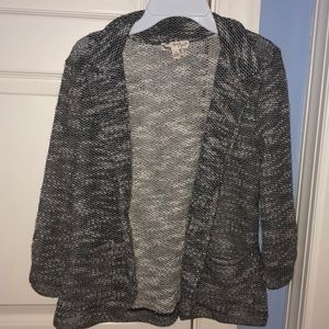 Junior’s blazer-style sweater cardigan